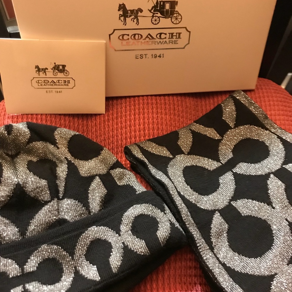 Coach Hat and Scarf